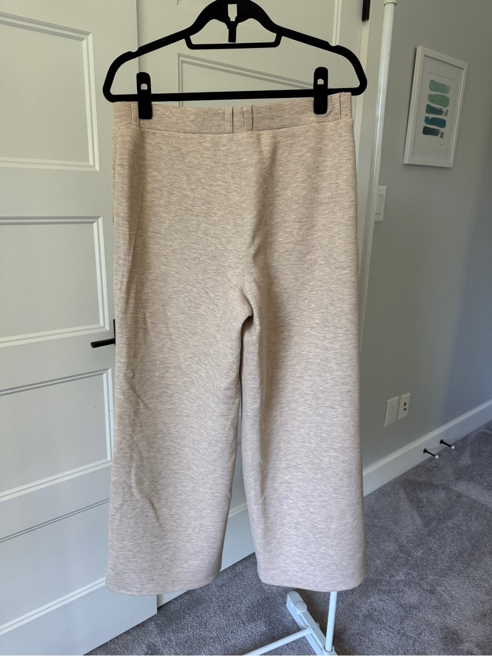 OGL Cream Sleeveless Turtleneck Top with Wide-Leg Pants - Picture 7 of 7